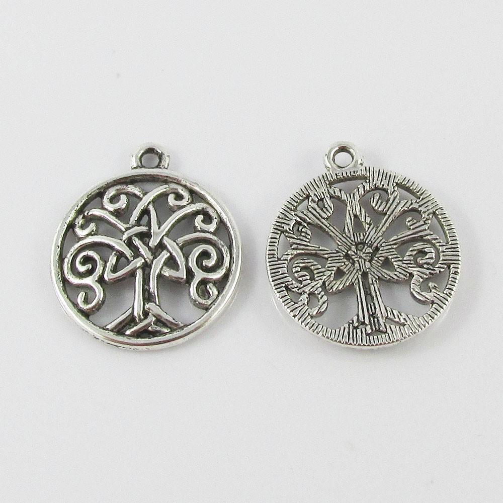 Bulk Celtic Tree of Life Charm Pendant Celtic Family Tree 23x20mm Select QTY