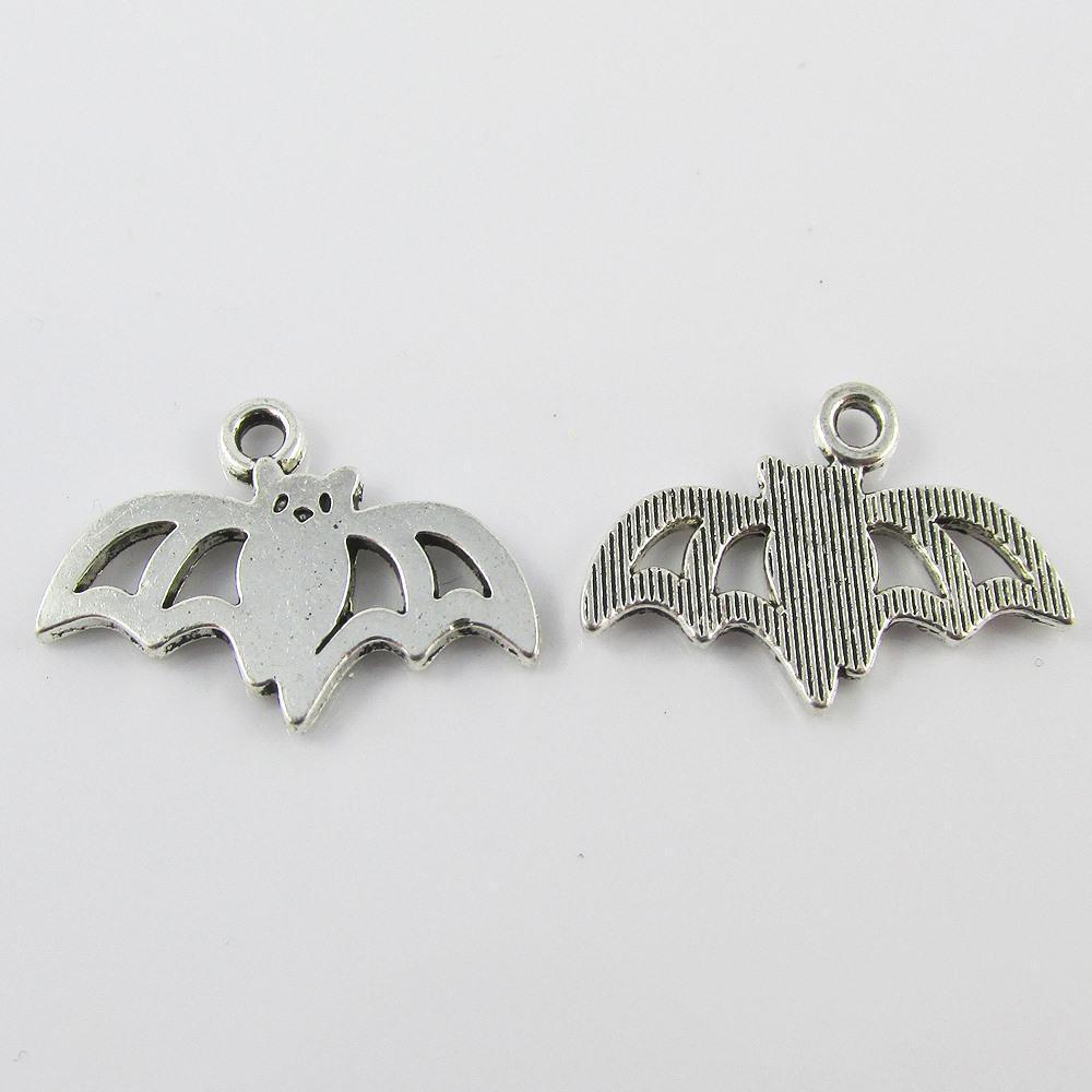 Bulk Vampire Bat Charm Pendant Fruit Bat Spooky Halloween 24x16mm Select Qty