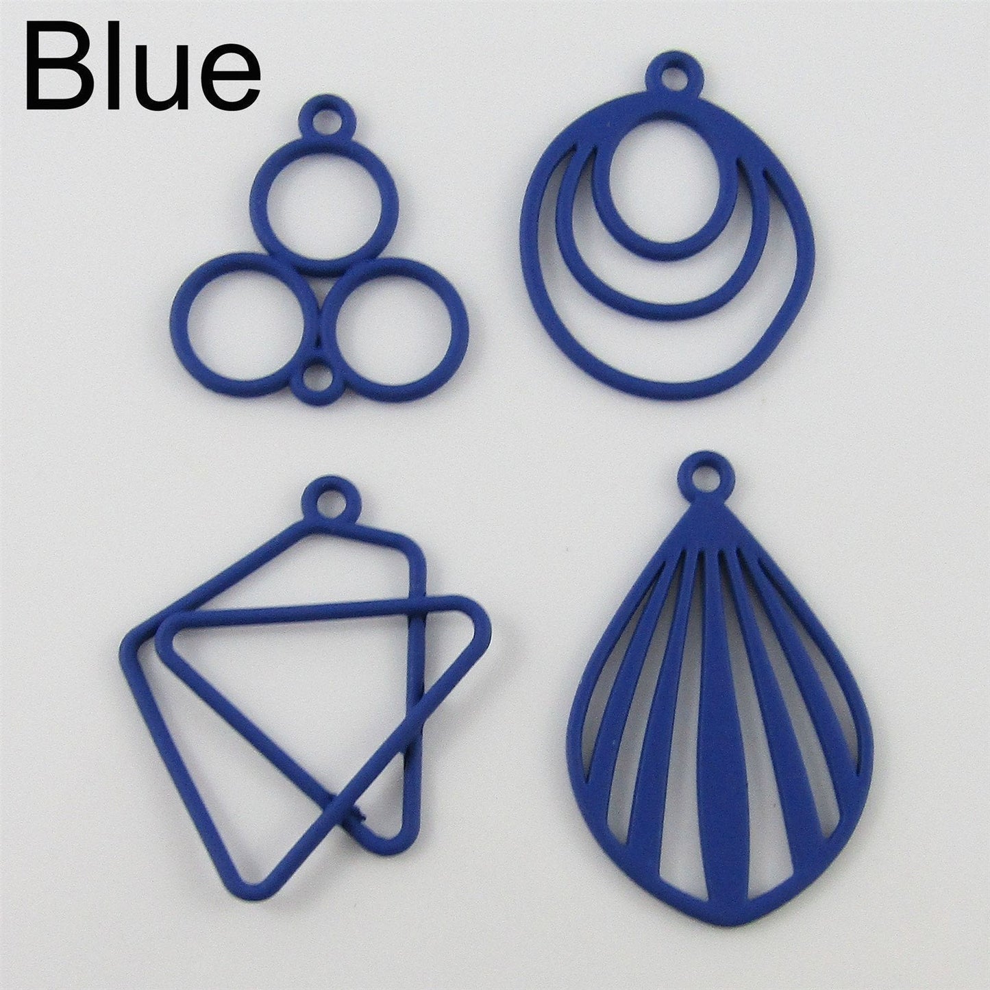 Bulk 4pcs Quirky Coloured Charm Pendant Pack Painted Alloy Select Colour