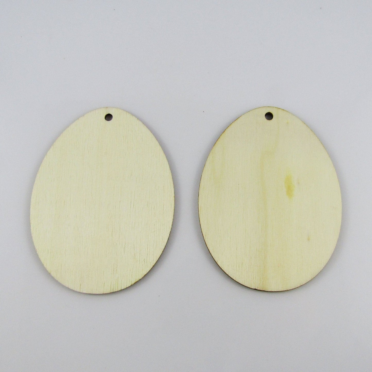 Bulk 10pcs Easter Egg Plain Unfinished Wood Pendant Natural 60x80mm Kids Craft