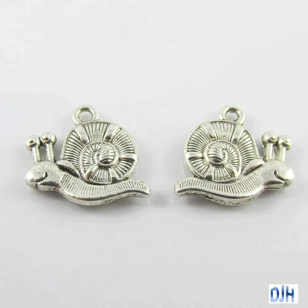Snail Charm Pendant Garden Creature 16x17mm Select Qty