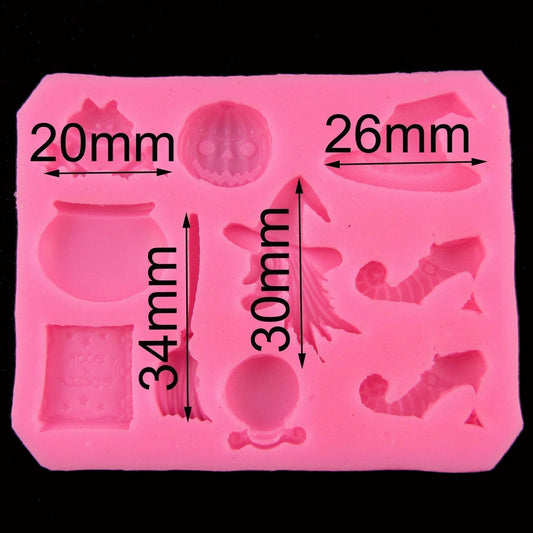 Halloween Witch FOOD GRADE Silicone Casting Mould Fondant Chocolate Soap Resin