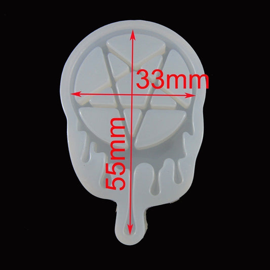Dripping Wax Pentagram Seal Silicone Casting Mould for Epoxy Resin