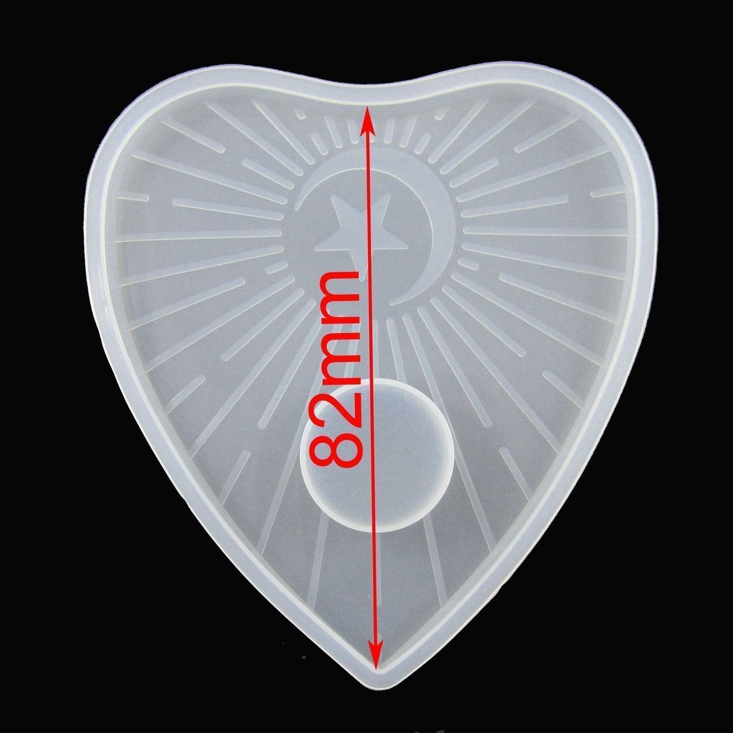 Moon Star Ouija Planchette Silicone Casting Mould for Epoxy Resin