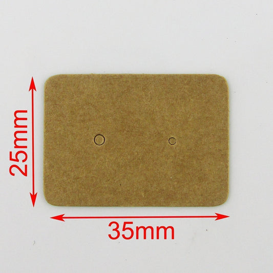 Bulk 20pc Stud Earring Jewelry Display Card 35x25mm select colour