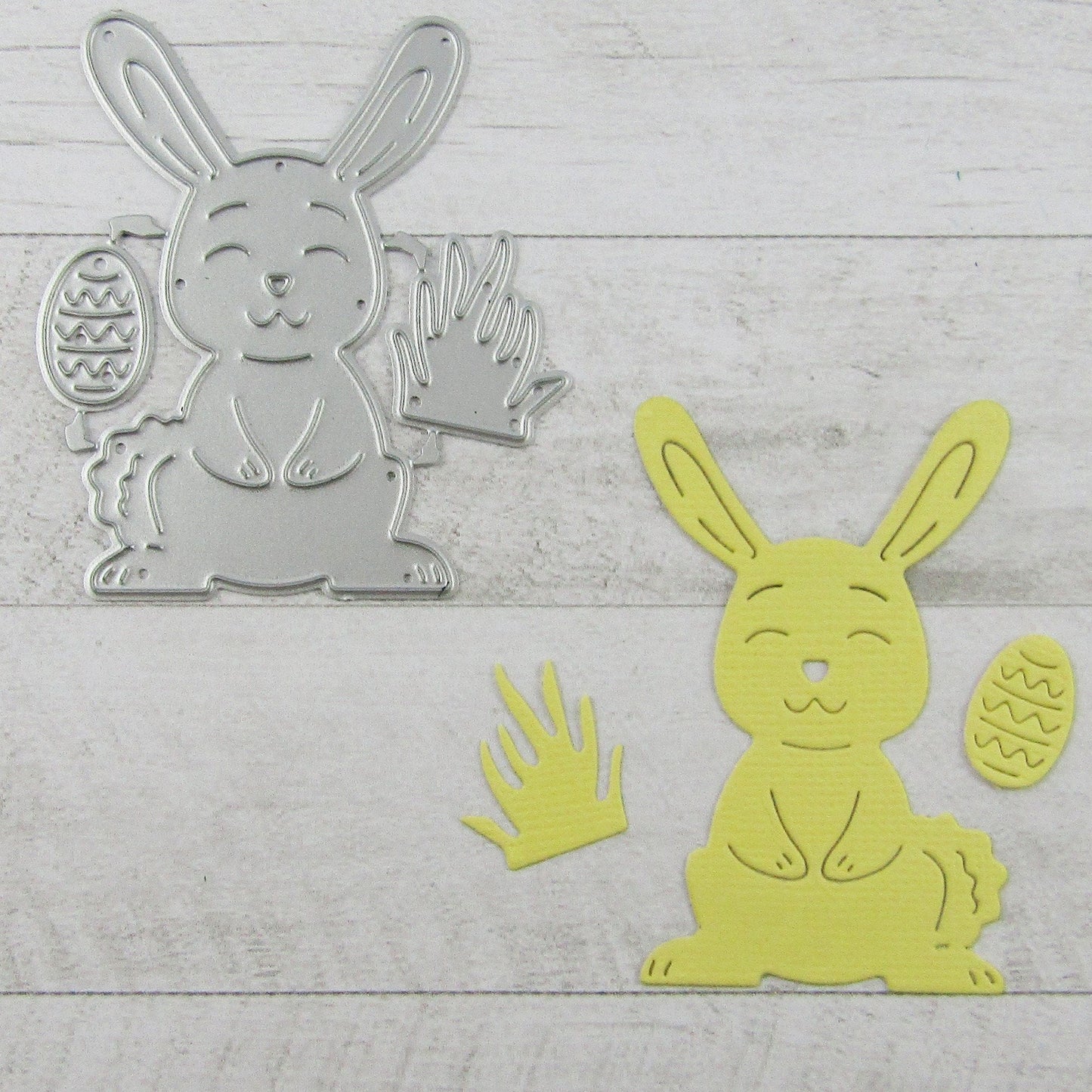 Easter Bunny Rabbit & Egg Cutting Die Carbon Steel Scrapbooking Card Making etc