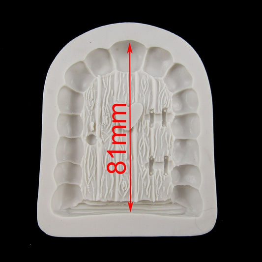 Fairy Cottage Door FOOD GRADE Silicone Mould Fondant Chocolate Soap Resin