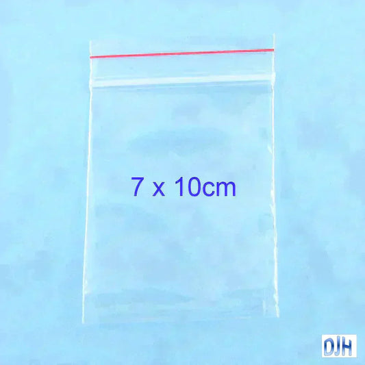 1000 x Bulk Resealable Zip Lock Plastic Bags 70mm x 100mm Ziplock Reseal Clip