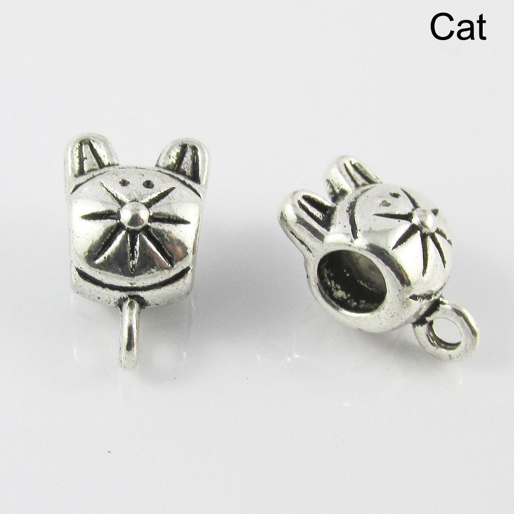 Bulk European Bail Findings Clasp Dog, Cat, Paw Print Select Qty