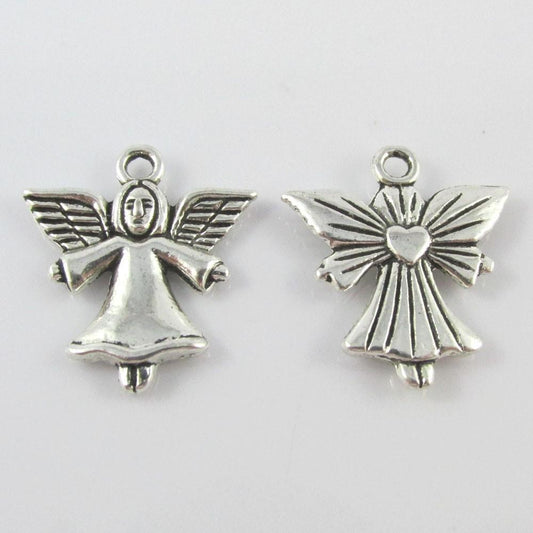Bulk Christmas Angel Charm Pendant 21x19mm Religious Angel Select Qty