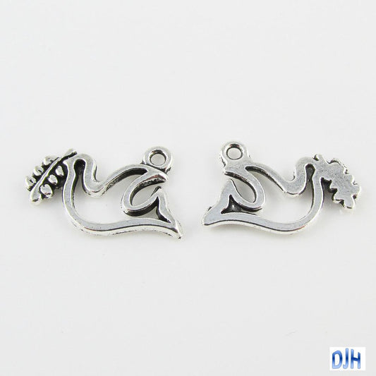 Bulk Peace Dove Charm Pendant Select Qty