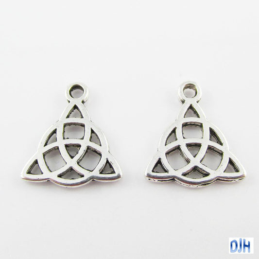 Bulk Celtic Trinity Knot Charm Triquetra Irish 17 x 15mm Select Qty