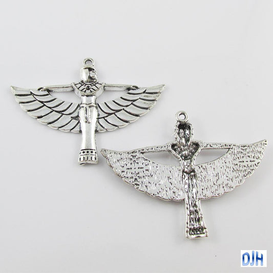 Bulk Egyptian Goddess Isis Charm Pendant 56mm x 42mm Select Qty