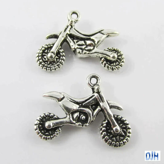 Bulk Trailbike Charm Pendant Dirt Bike Motor Bike Sport 22x17mm Select Qty