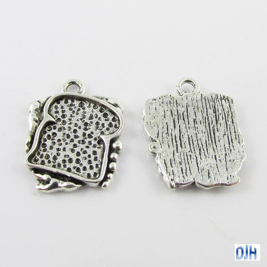 Bulk Sandwich Charm Pendant Healthy Lunch Food 18x15mm Select Qty