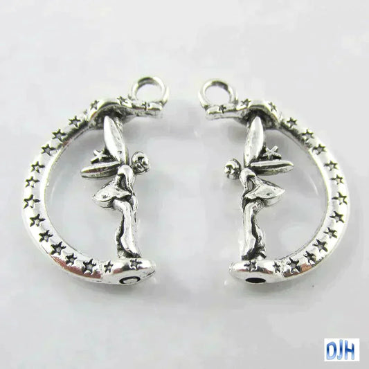 Bulk Fairy Rotatable Charm Pendant Fairytale Pixie 22x14mm Select Qty