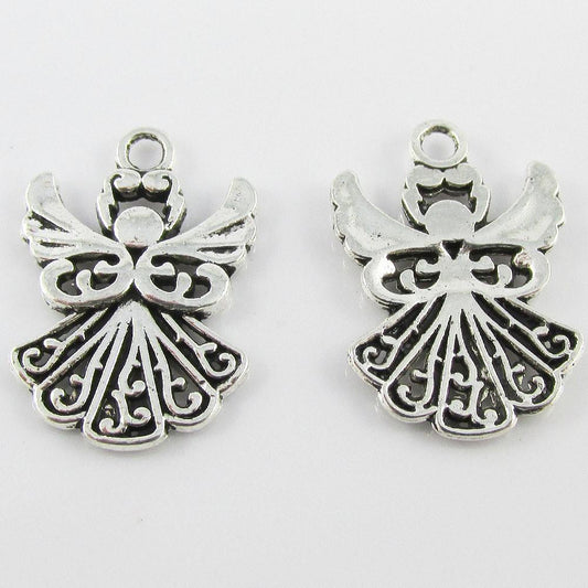 Bulk Angel Charm Pendant Religious Angel 20x14mm Select Qty