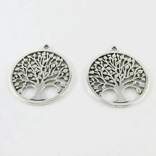 Bulk Tree of Life Charm Pendant Family Tree 38x34mm Select Qty