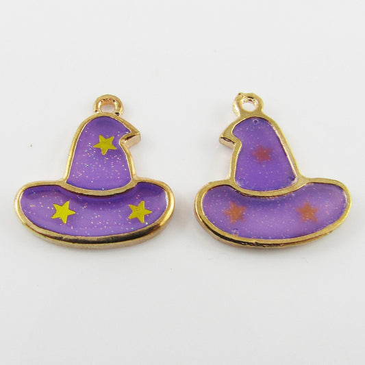 Bulk 10pce Enamel Single Rose Charm Pendant 22x12mm
