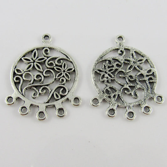 Bulk Daisy Chandelier Connector Charm Pendant Alloy 23x27mm Select Qty