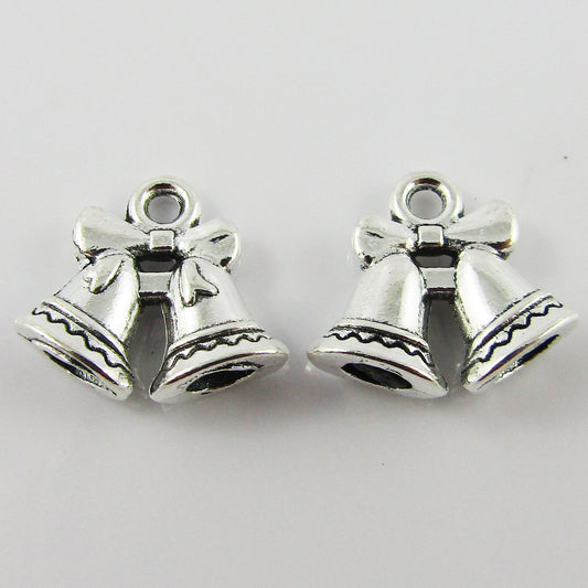 Bulk Wedding Christmas Bells Charm Pendant Jingle Bells 13x15mm Select Qty