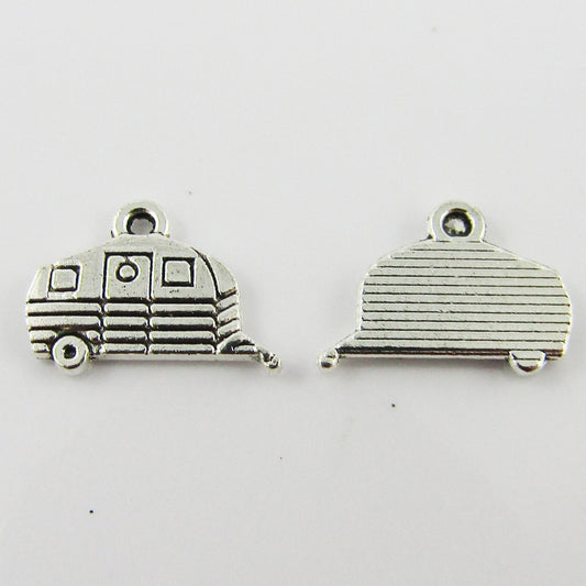 Bulk Mini Caravan Charm Pendant Camping Holiday 9x13mm Select Qty