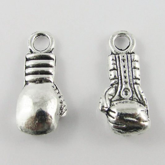 BULK 3D Boxing Glove Charm Pendant Fight Fitness Sports 21x10mm Select Qty