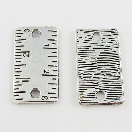Bulk Ruler Tape Measure Connector Charm Pendant Tool Alloy 12x22mm Select Qty