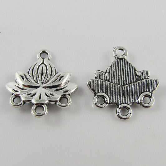 Bulk Lotus Flower Connector Charm Pendant Chandelier 16x15mm Select Qty