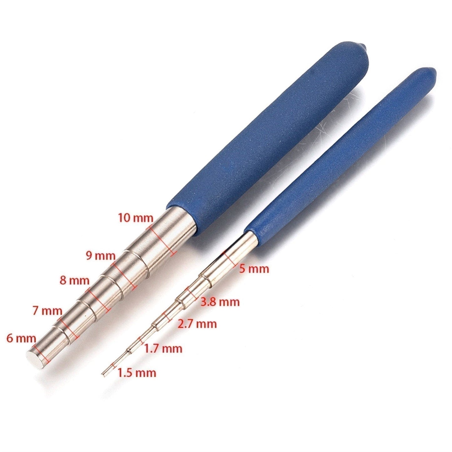 Craft & Jewellery Iron 2pc set Wire Wrapping Tool Mandrel Sizes 1.5mm to 10mm