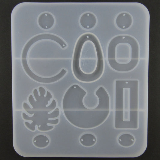 Popular Mixed Earring Component Shapes Silicone Casting Mould for Epoxy Resin