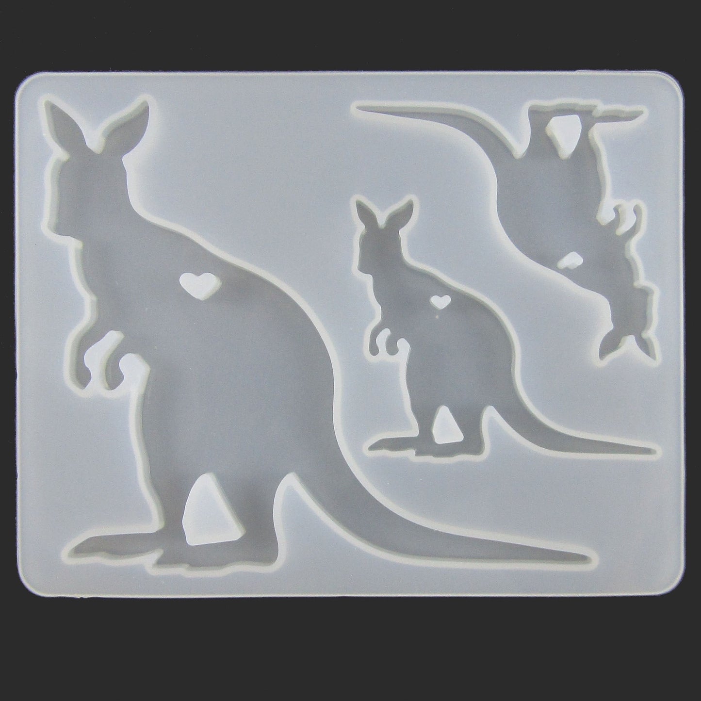 Aussie Kangaroo Pendant Silicone Casting Mould for Epoxy Resin Earrings Necklace