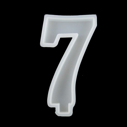 DIY Candle Birthday Number 7 Silicone Casting Mould for Epoxy Resin