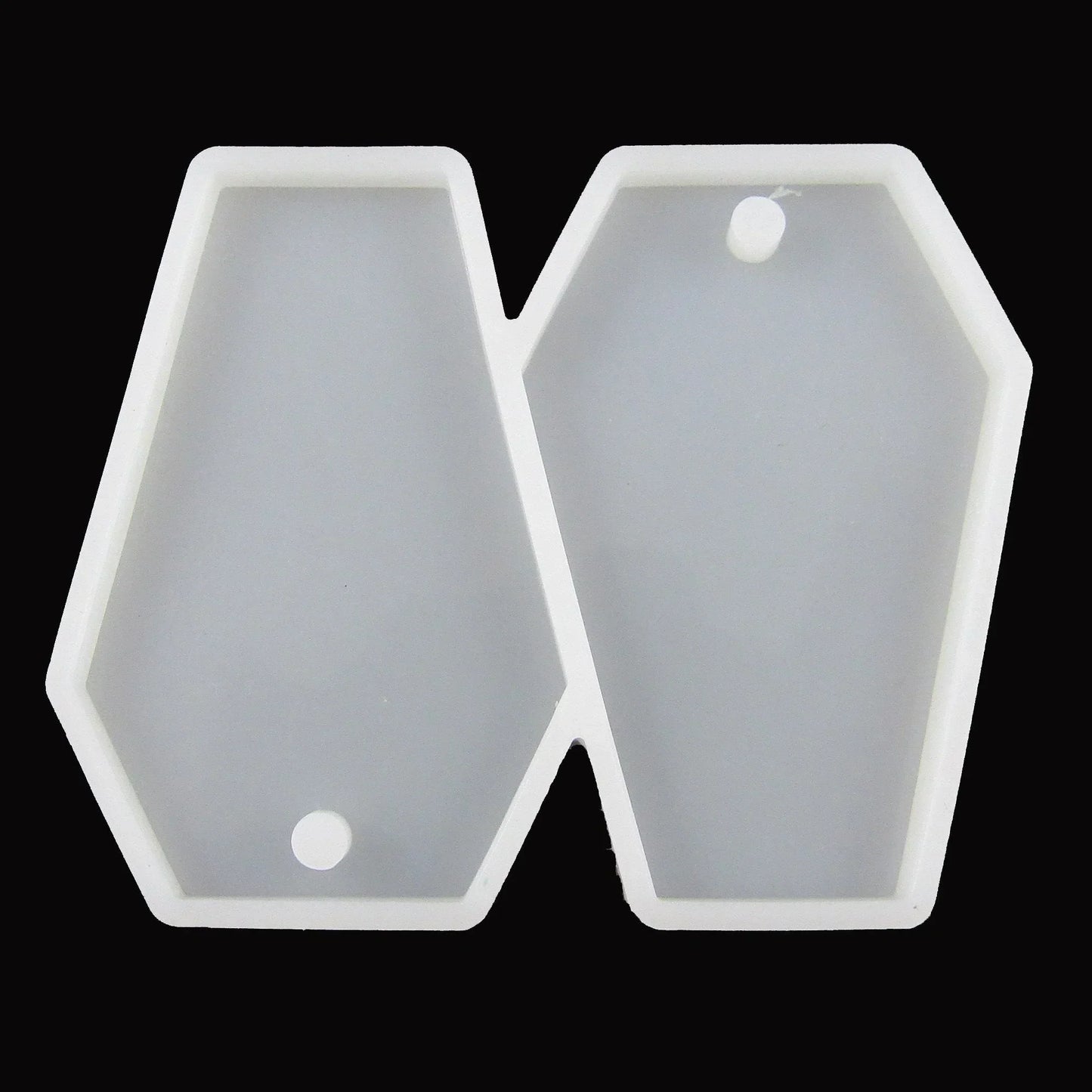 Gothic Coffin Halloween Pendant Silicone Casting Mould for Epoxy Resin
