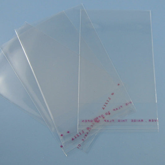 200 x Bulk OPP Cellophane Self Sealing Display Bags 120mm x 70mm