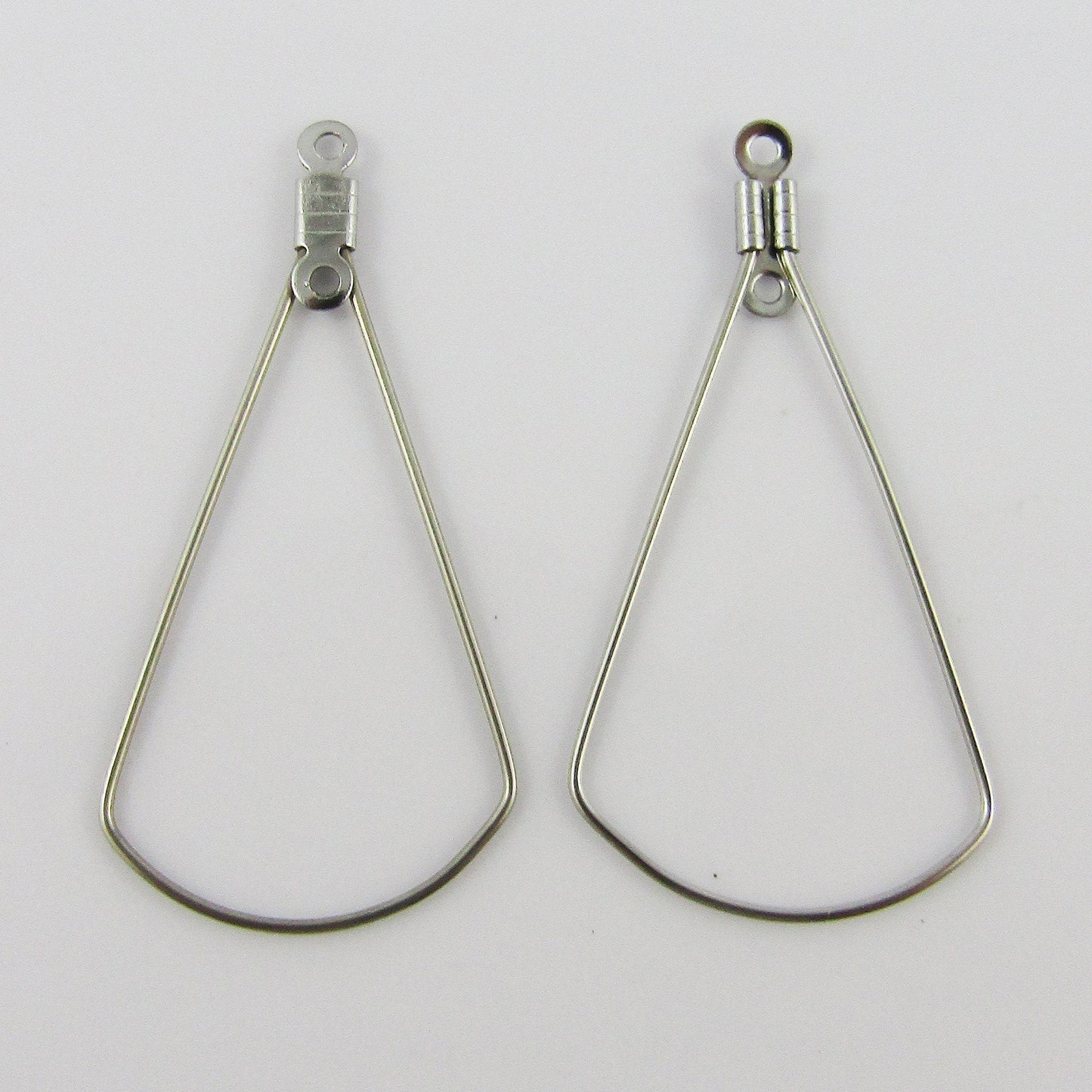 Bulk 10pcs Wire Bell Shape Earring Component / Pendant SSteel 39mm Add Beads etc