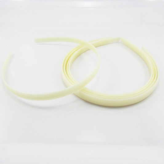 Bulk 10pcs DIY Plain Head Band ACRYLIC 9mm Band Ivory Costumes Fascinators etc