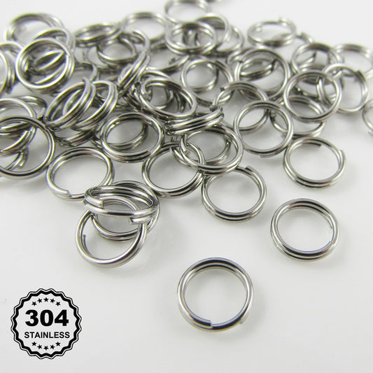 Bulk 170pcs Stainless Steel 7mm x 0.7mm Split Rings Findings Craft