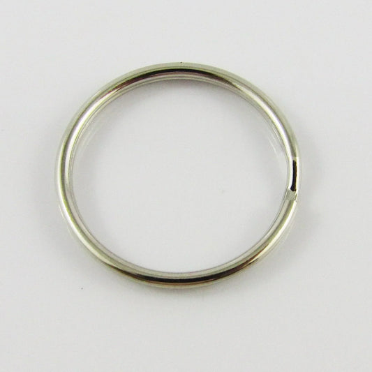 Bulk Keyring Split Ring Finding 25mm Keyring Silver Select Qty