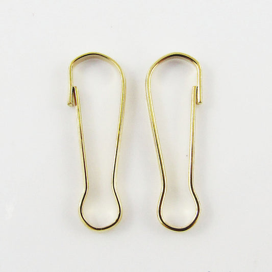 Bulk x20 Split Key Clasp Key Ring Keychain Finding 23x8mm Iron Light Gold