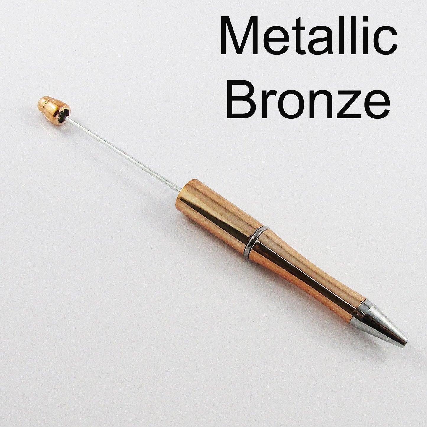 5pcs Blank DIY Metallic Beadable Pens 144mm Personalised Gift Idea Select Colour