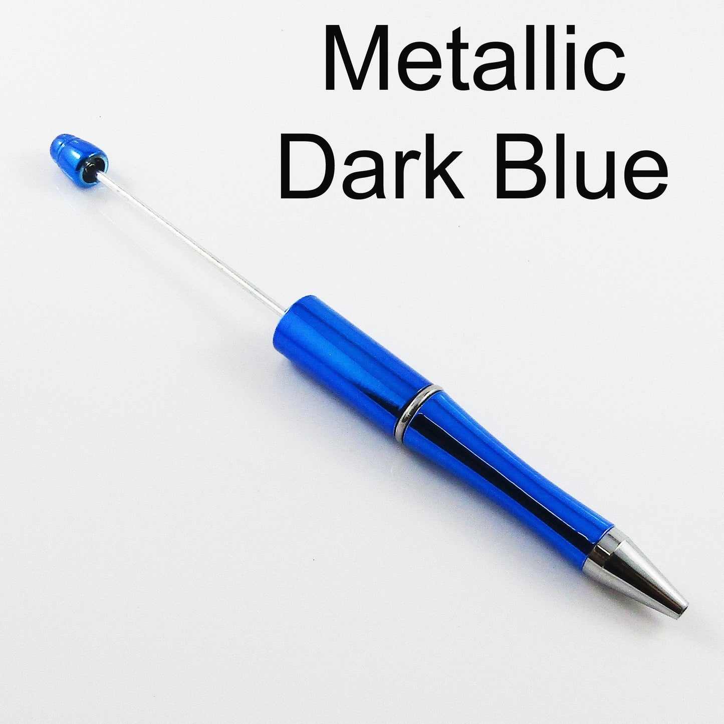 5pcs Blank DIY Metallic Beadable Pens 144mm Personalised Gift Idea Select Colour