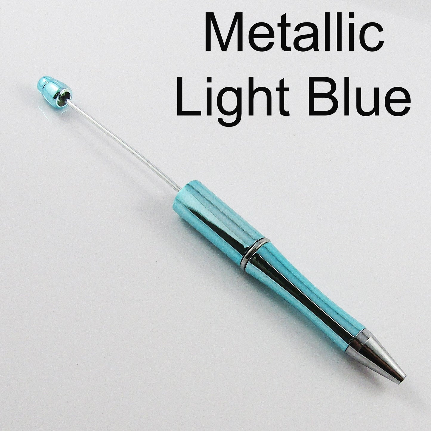 5pcs Blank DIY Metallic Beadable Pens 144mm Personalised Gift Idea Select Colour