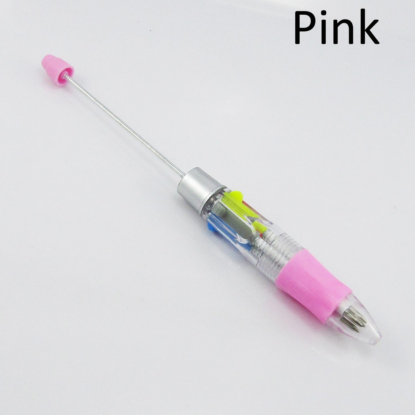 Blank DIY 4 Ink Colours Beadable Pen 150mm Personalised Gift Select Colour