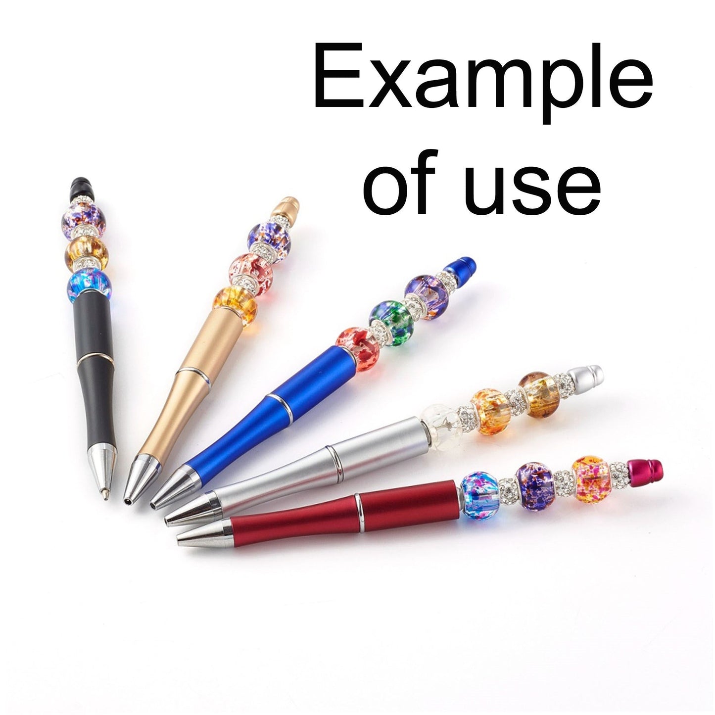 5pcs Blank DIY Ombre Beadable Pens 144mm Personalised Gift Idea Select Colour