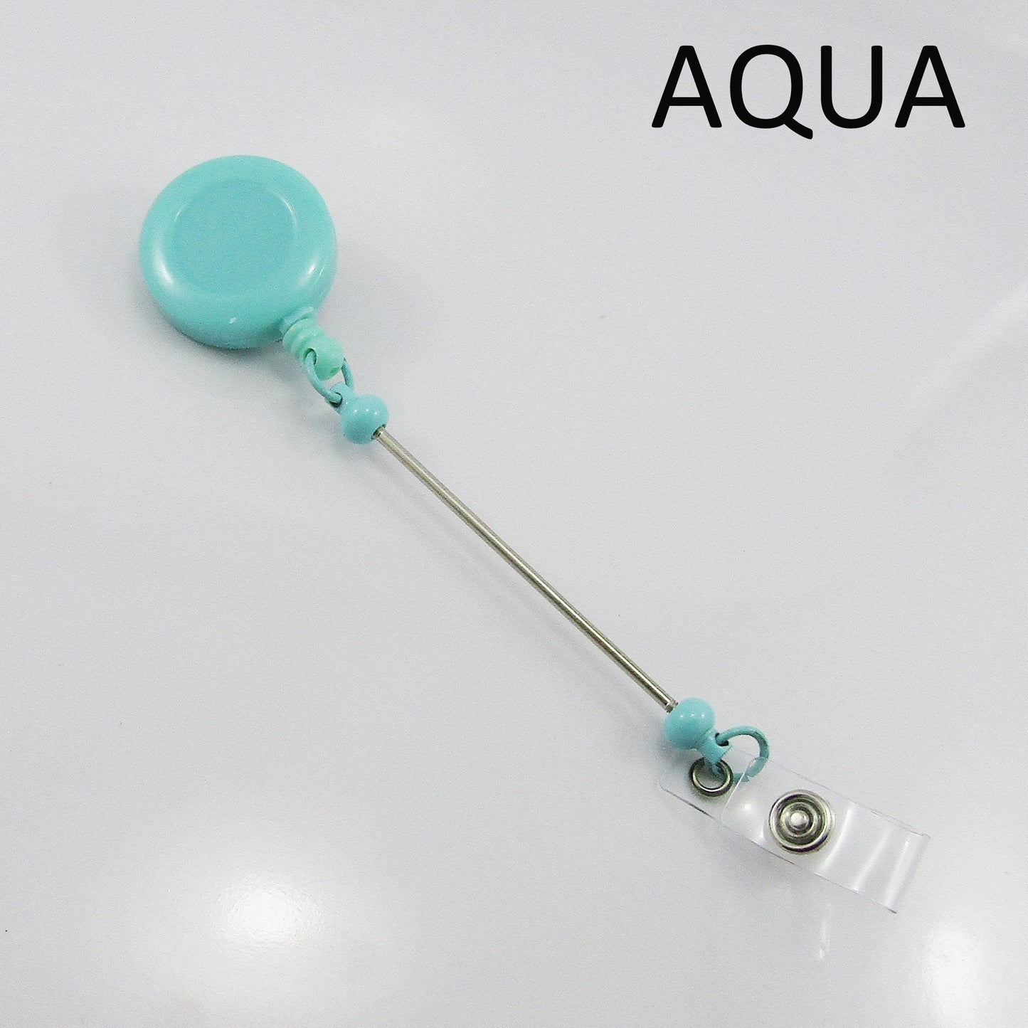 DIY Swipe Card Retractable ID Badge Reel Beadable with Belt Clip 200x32x15mm