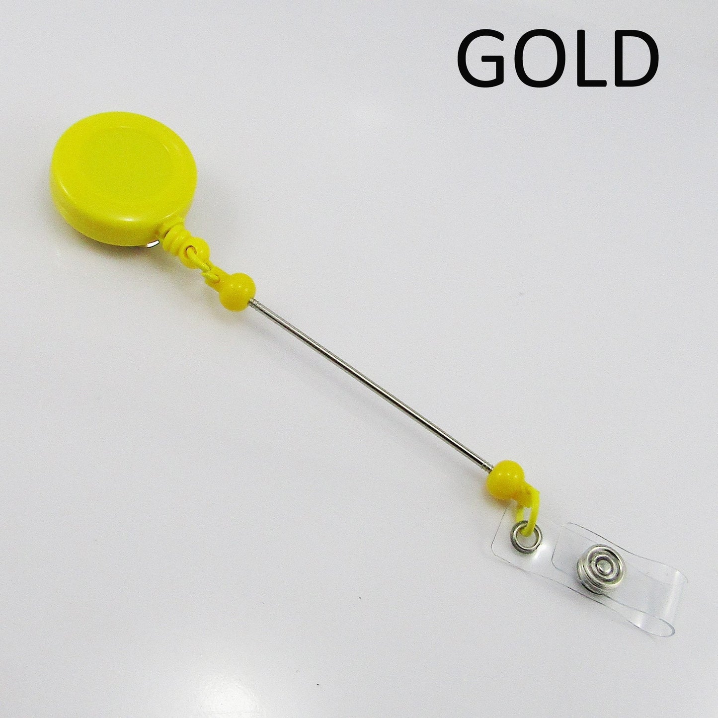DIY Swipe Card Retractable ID Badge Reel Beadable with Belt Clip 200x32x15mm