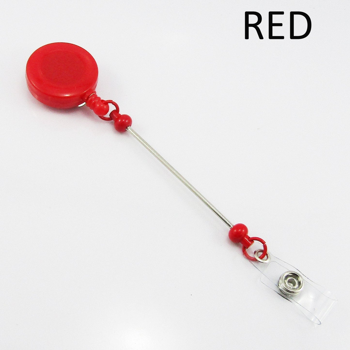 DIY Swipe Card Retractable ID Badge Reel Beadable with Belt Clip 200x32x15mm