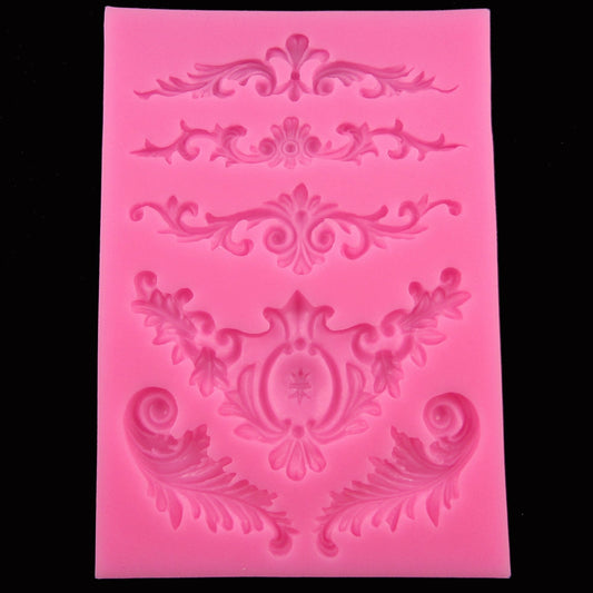 Filigree Embellishment Cabochon Silicone Mould FOOD GRADE Chocolate Clay Resin