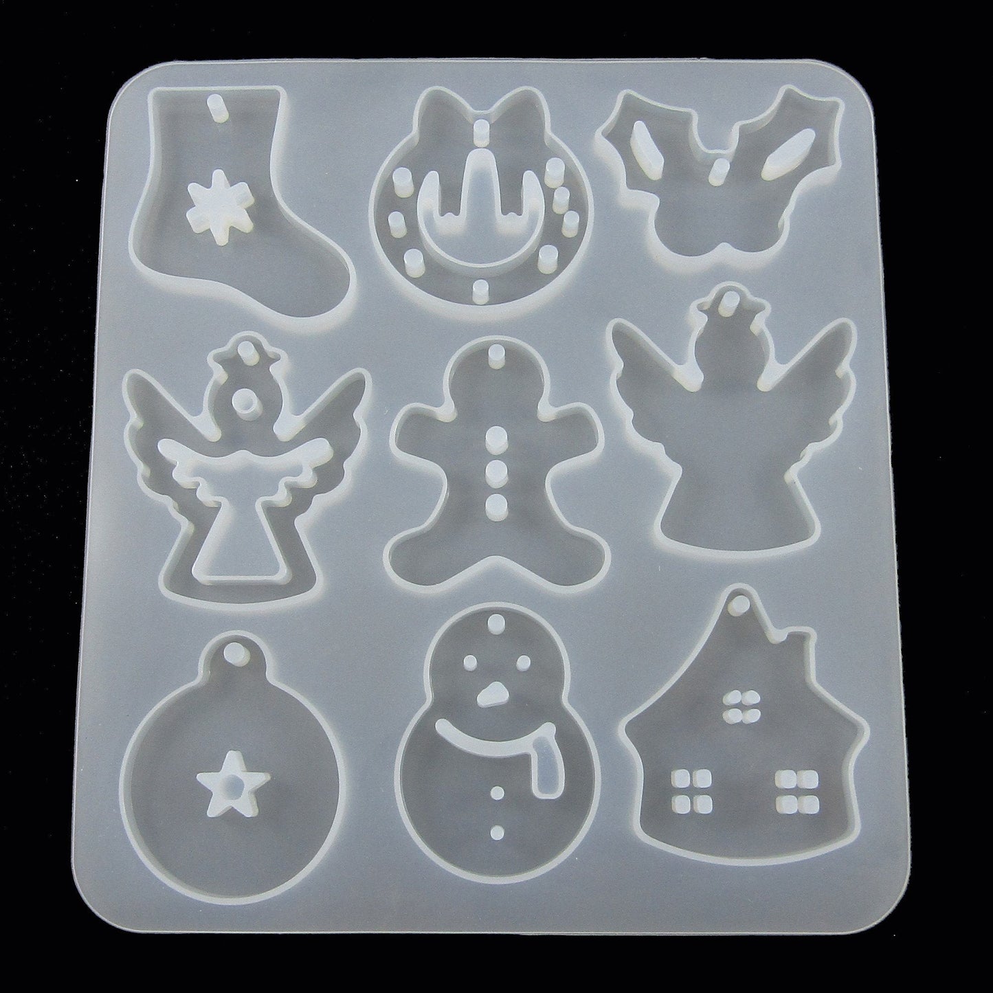 Mixed Christmas Pendants Earring Silicone Mould UV or Epoxy Resin